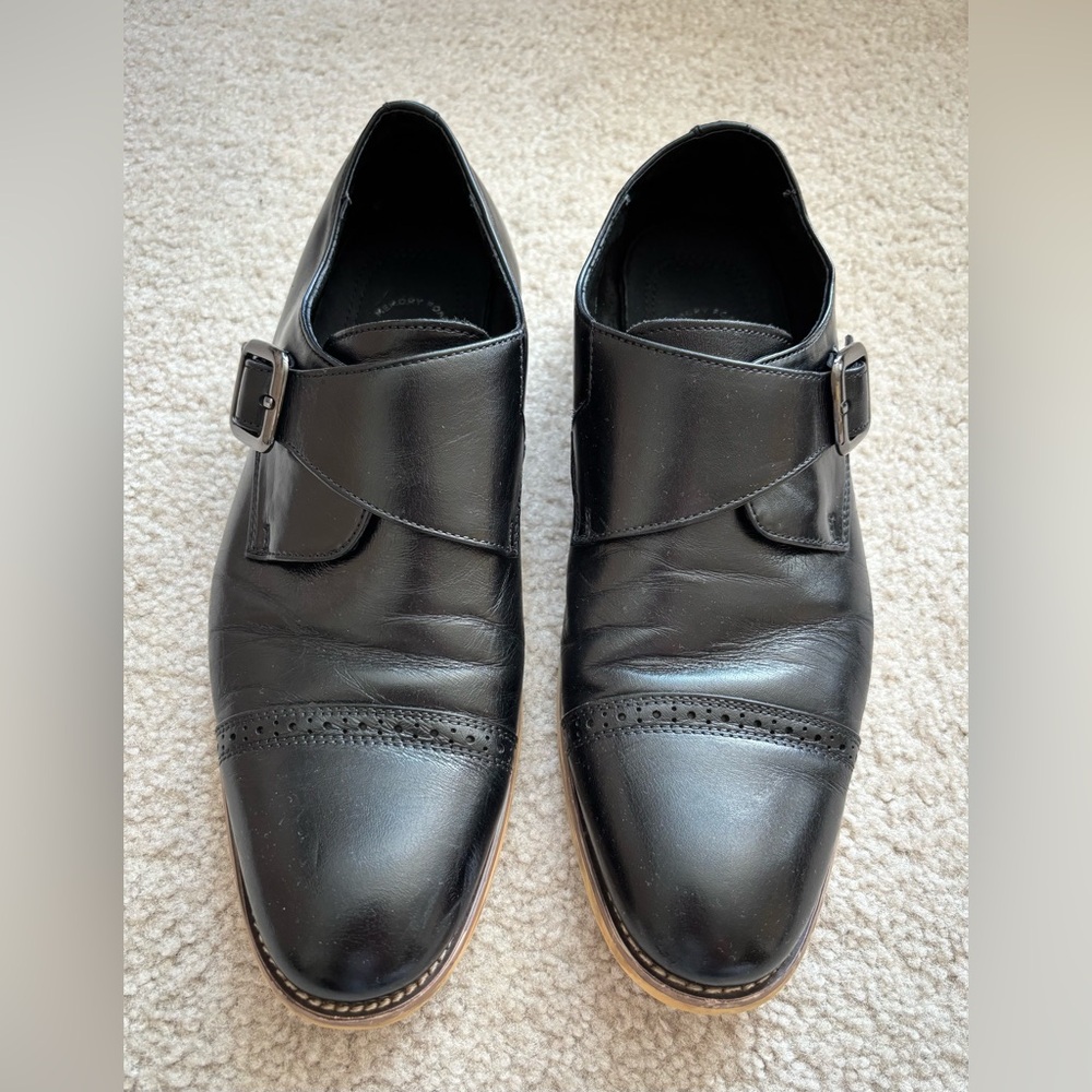 Stacy Adams Desmond Cap-Toe Monk Strap Dress Shoes